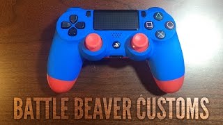 BEST PS4 CONTROLLER YET  BATTLE BEAVER CUSTOMS PS4 CONTROLLER UNBOXING [upl. by Ytsirk]