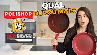 RED SILVER x POLISHOP Qual a melhor PANELA ANTIADERENTE Teste Atualizado APÓS DOIS ANOS DE USO [upl. by Ahsien623]