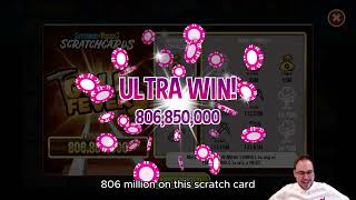 🤑 INSANE ULTRA WIN on the Gold Fever Scratch Card  Governor of Poker 3 Livestream Highlight [upl. by Selim]