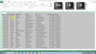 Excel  Zellen Zeilen Spalten formatieren [upl. by Zaraf]