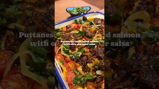 【🧑🏻‍🍳靜怡廚房】 Yotam Ottolenghi’s Puttanescaesque baked salmon with olive and caper salsa [upl. by Annovaj]