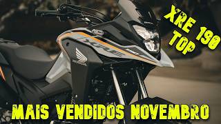 Motos Mais Vendidas em Novembro de 2024 motosmaisvendidas2024 topmotos [upl. by Itnahs]