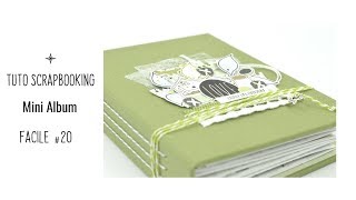 TUTO SCRAPBOOKING MINI ALBUM FACILE 20 [upl. by Raymund]