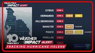 Tampa Bay leaders place evacuation orders ahead of Hurricane Helene [upl. by Rubie]