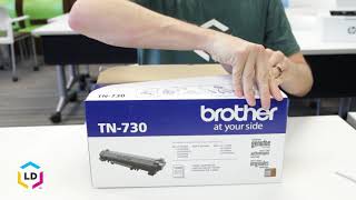 How to Install a Brother TN730 Toner Cartridge [upl. by Streetman]