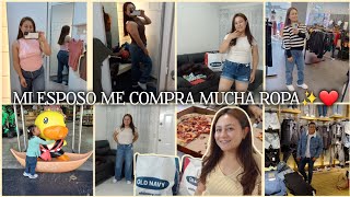 MI ESPOSO ME COMPRA ROPA NUEVA✨️❤️Todo el Dia en la plaza🛍Rompí la Dieta🥲🍕 [upl. by Erskine]