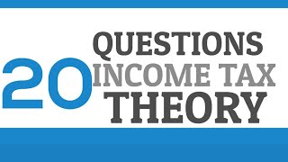 Income Tax Important Questions THEORY PART 2 [upl. by Pirali]