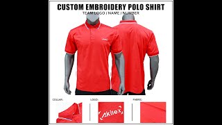 Akilex Fully Customized Polo Shirt [upl. by Joannes]