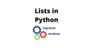 Python Lists  Python  Ingenium Academy [upl. by Ailegave]