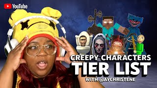 AyChristene tiers the creepy characters that are taking over YouTube [upl. by Ellswerth]