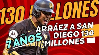 ¡BOMBAZO Luis Arráez Firma Mega Contrato con los Padres de San Diego 💣💰 [upl. by Alexis218]