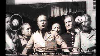 Forlì Il Duce assiste allinaugurazione del monumento ai caduti in guerra ed ai martiri della [upl. by Low]