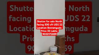 Shutter for sale 500 sft North facing 33 Lakhs Beeramguda Hyderabad [upl. by Kumagai946]