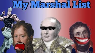 My List of Napoleons Marshals [upl. by Torrell]