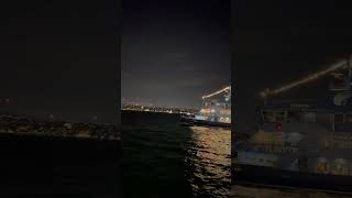 GALATAPORT Beyoğlu Cool relaxing night w the breeze of air amp calming shore of Istanbul Turkey [upl. by Elwina]