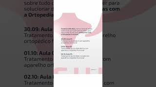 Hoje às 20h é a nossa primeira aula gratuita da Semana da Ortopedia Funcional dos Maxilares [upl. by Ashti]