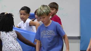 Cooperative PE Lesson at Pinchbeck Elementary [upl. by Oaoj]