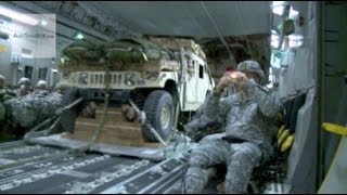 Humvee Airdrop From C17 Globemaster III [upl. by Gnot791]