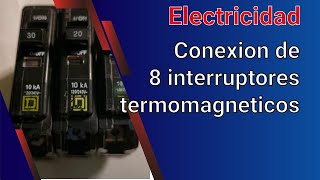 Video 272 Conexion de 8 interruptores termomagneticos [upl. by Moth]