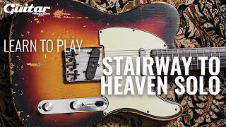 Stairway To Heaven Solo Lesson  TGM Learn To Play [upl. by Ernie275]