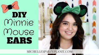 DIY Minnie Mouse Ears  NO SEW and Budget Friendly with Cricut Maker amp Dollar Store Finds [upl. by Cameron]