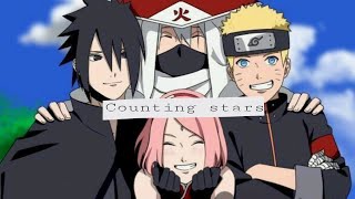 Naruto Team 7  Counting Stars AMV [upl. by Natrav471]