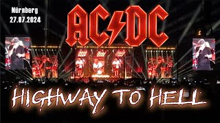 Highway To Hell  ACDC PWRUP Tour 2024  Live in Nürnberg Zeppelinfeld  lebende Legenden [upl. by Aneras]