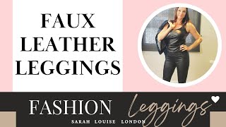 Faux Leather Leggings [upl. by Pyszka]