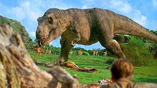 TRex Ambush Scene  Jurassic Park 1993 Movie Clip HD [upl. by Eerahs145]