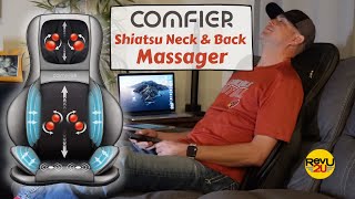 Better than a Professional Massage Comfier Shiatsu Neck amp Back Massager Review [upl. by Ahsil]