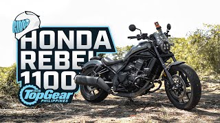 2024 Honda Rebel 1100 review Honda’s P650000 liter bike tested  Top Gear Philippines [upl. by Yenaj]