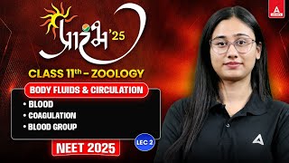 BODY FLUIDS AND CIRCULATION CLASS 11  NEET 2025  BLOOD COAGULATION BLOOD GROUP BY BHARTI MAM 2 [upl. by Lucine]