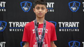 Bert Dhiman  Tussle Open Champion 10U 8892 Elite Wrestling [upl. by Loni]