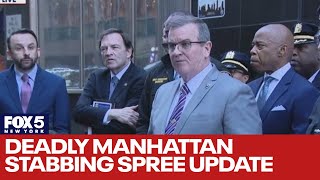 Update on deadly Manhattan stabbing spree [upl. by Notsuj398]