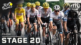 Highlights 2024 Tour de France Stage 20 finish  Cycling on NBC Sports [upl. by Tzong]