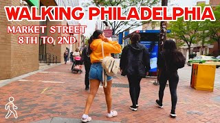 Walking Philadelphias Market Street  8th To 2nd St Stations  Philly Walking Tour [upl. by Gillead]