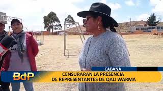 CENSURARAN LA PRESENCIA DE REPRESENTANTES DE QALI WARMA [upl. by Nyrahtak413]