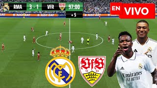 🔴 REAL MADRID VS STUTTGART PARTIDO EN VIVO  CHAMPIONS LEAGUE  JUEGA MBAPPE FULL MATCH [upl. by Yeoz]