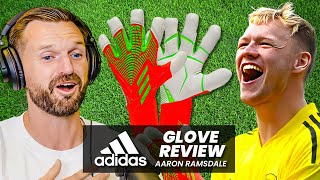 Aaron Ramsdale Adidas Predator Goalkeeper Gloves review [upl. by Orvah]