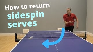 How to return different types of sidespin serve [upl. by Ailad]