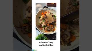 Healthy vegan Rice and cilantro dhaniyacurry shorts youtubeshorts healthyeating subscribe [upl. by Phonsa]