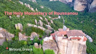 The Holy Monastery of Roussanou  Saint Barbara  Meteora Greece [upl. by Siegler746]