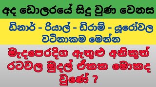 🇱🇰අද ඩොලරයේ මිල  Dollar rate today in Sri Lanka  Currency Exchange Rates  dinar riyal dirham [upl. by Stoddard]