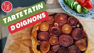 Tarte Tatin aux oignons caramélisés  un classique français recette facile [upl. by Sandler]