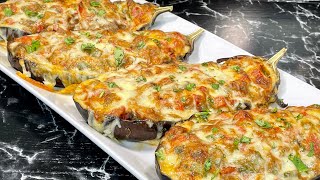 AUBERGINES FARCIES GRATINÉES 🍆 Recette végétarienne 🌱 Deli Cuisine [upl. by Shaikh]