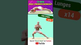 oscarsgym Full Body Exercises 10 Min Basic Strength Workout challenge workout [upl. by Acinemod388]