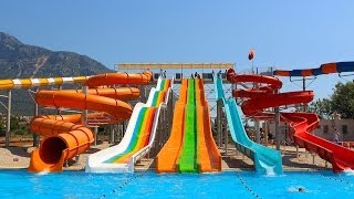 Oludeniz Water World  Парк водных развлечений в Олюдениз [upl. by Novyad]