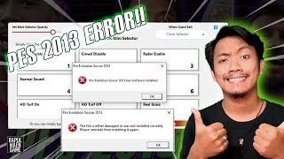 CARA MENGATASI PES 2013 ERROR quotPro Evolution Soccer has not been installedquot atau quotthe file damagedquot [upl. by Ennael617]