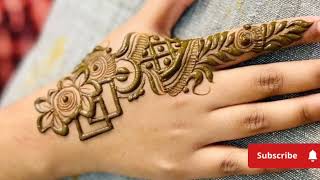 aesthetic mehndi designs 2024 [upl. by Tnerb]