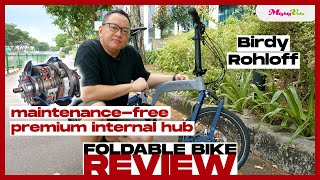 Birdy Rohloff Foldable Bicycle Review Premium 14Speed Internal Hub [upl. by Nevs634]